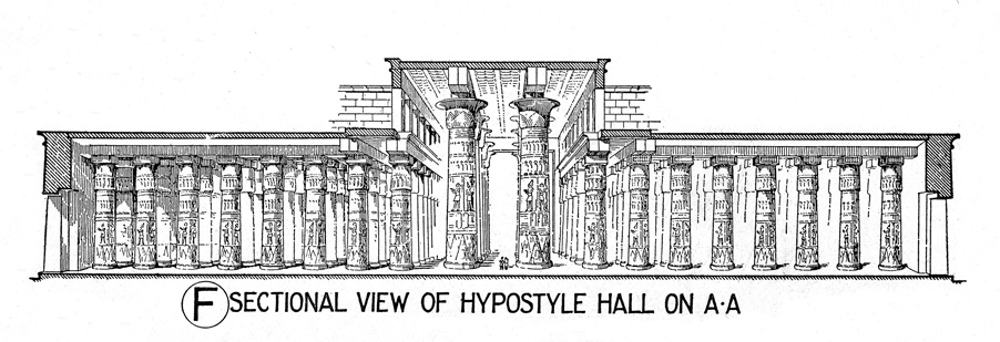 Section of a hypostyle hall