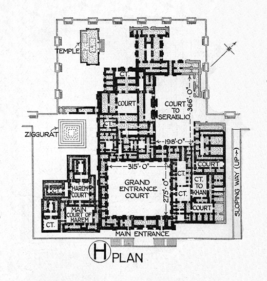 Ancient palace plan